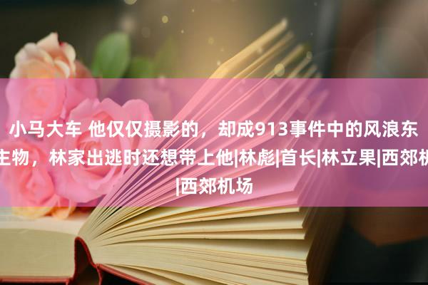 小马大车 他仅仅摄影的，却成913事件中的风浪东谈主物，林家出逃时还想带上他|林彪|首长|林立果|西郊机场