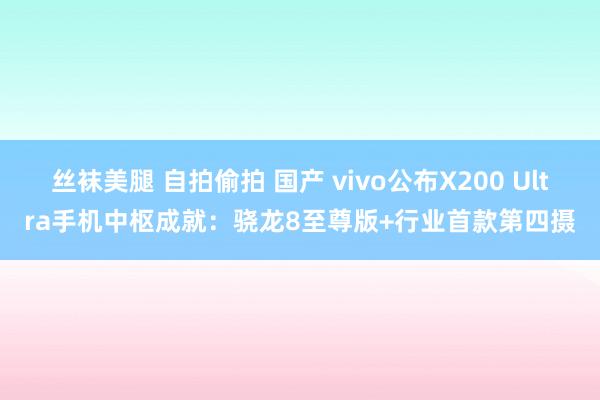 丝袜美腿 自拍偷拍 国产 vivo公布X200 Ultra手机中枢成就：骁龙8至尊版+行业首款第四摄